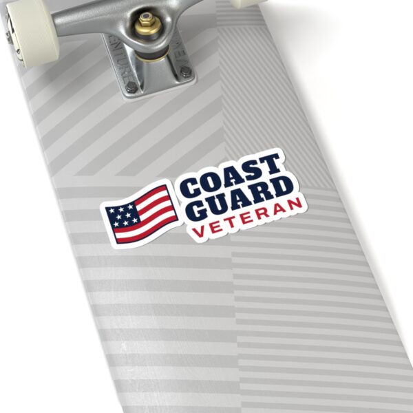 Coast Guard Veteran Flag Sticker