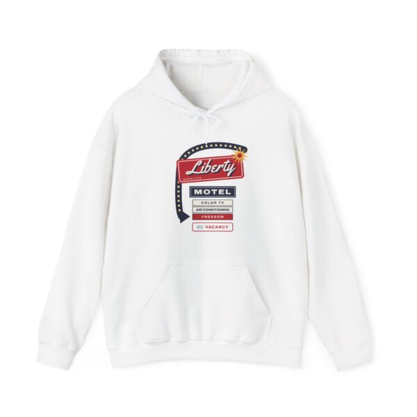 Liberty Motel Retro Americana Hoodie, White