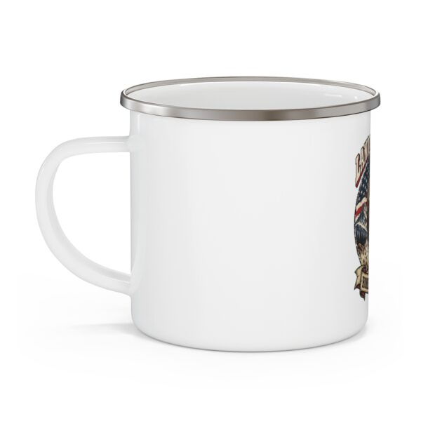 Land of the Free Bison Enamel Camp Mug