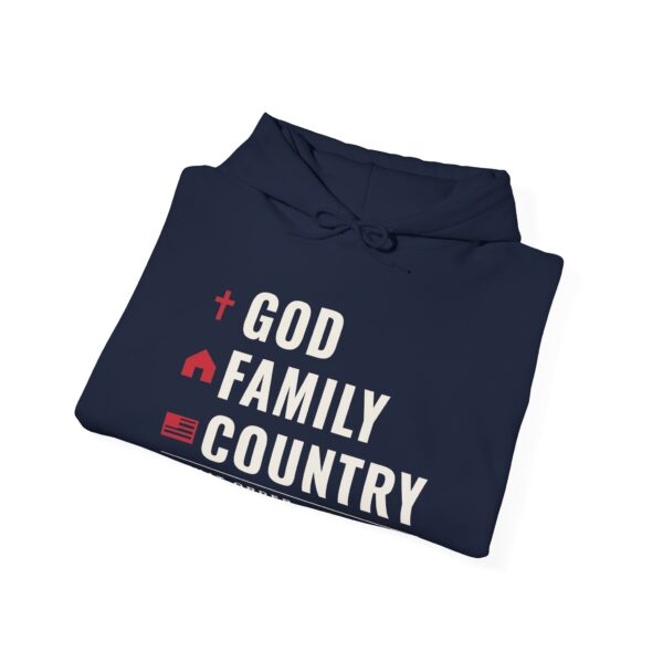 God Family Country Hoodie, Navy