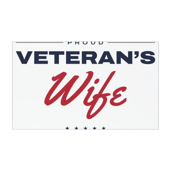Proud Veteran's Wife Car Magnet