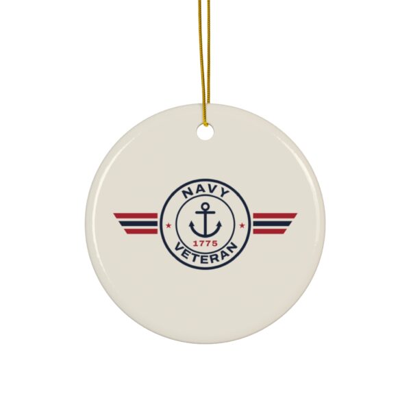 Navy Veteran Patch Christmas Ornament