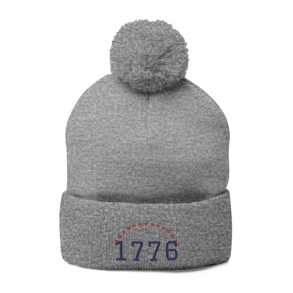 1776 Stars Pom-Pom Beanie