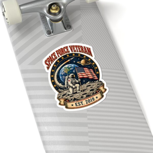 Space Force Veteran Moon Landing Sticker