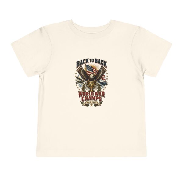 Back to Back World War Champs Toddler Tee, Natural