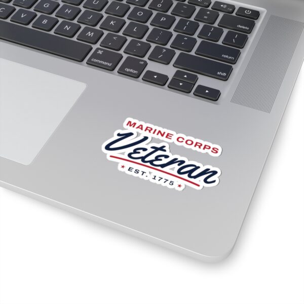 Marines Veteran Script Sticker
