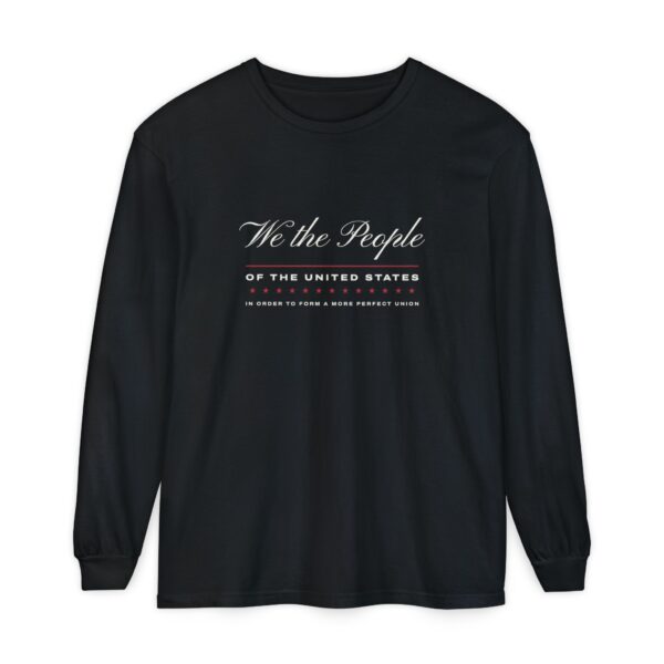 We the People Long Sleeve Tee, Black