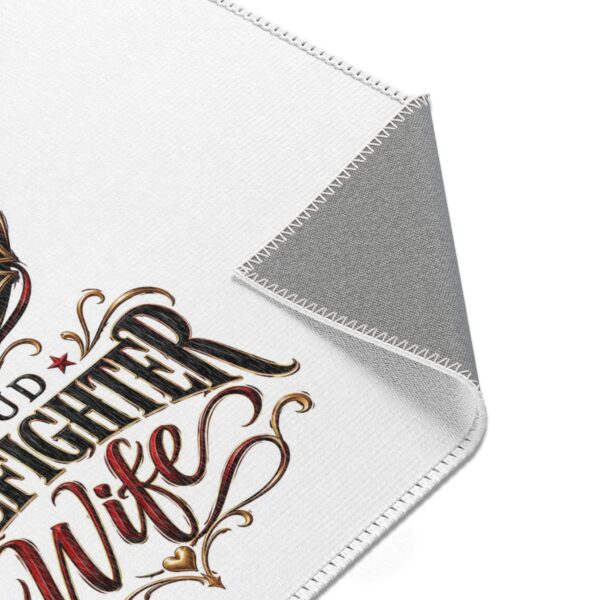 Proud Firefighter Wife Area Rug