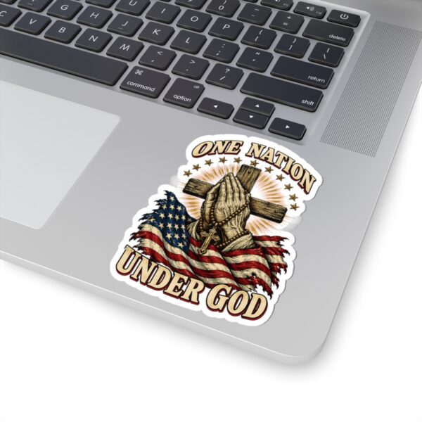 One Nation Under God Praying Hands Sticker