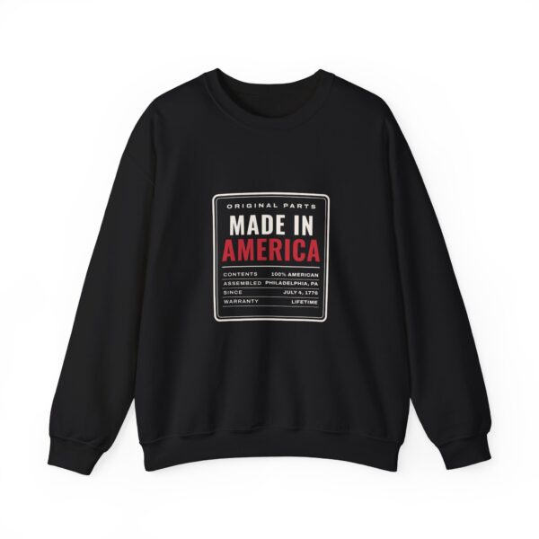 Made in America Crewneck Sweatshirt, Black
