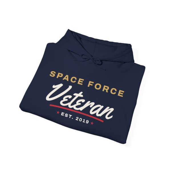 Space Force Veteran Script Hoodie, Navy