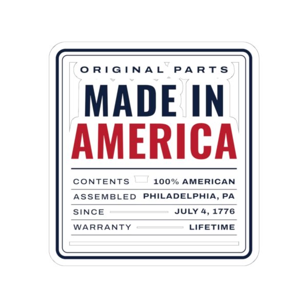 Made in America Sticker