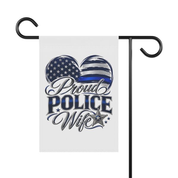 Proud Police Wife Garden Flag