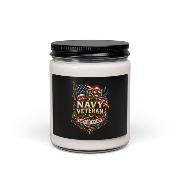 Navy Veteran Anchors Aweigh Soy Candle