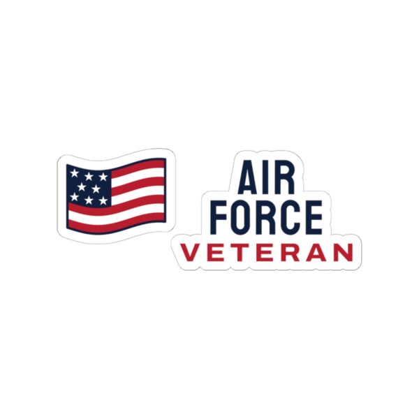 Air Force Veteran Flag Sticker
