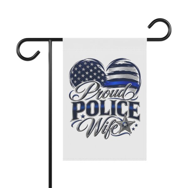 Proud Police Wife Garden Flag