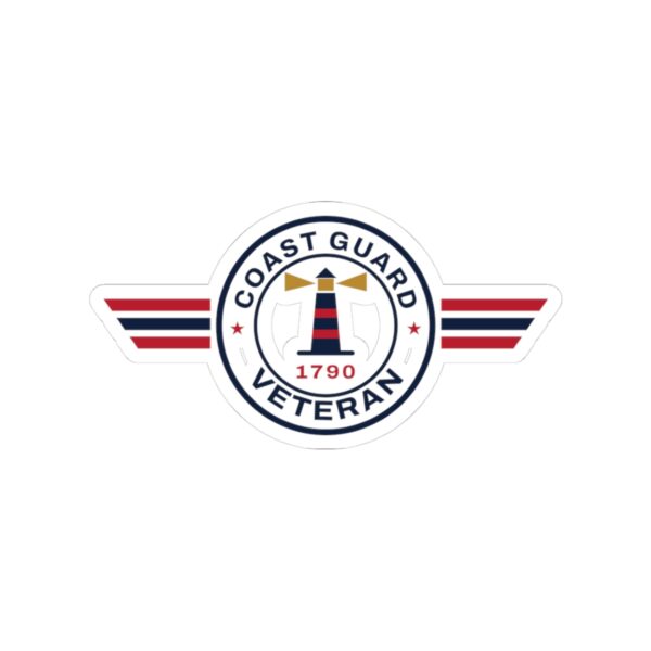 Coast Guard Veteran Patch Sticker