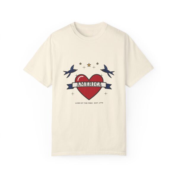 American Traditional Tattoo Heart Tee, Ivory