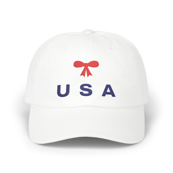 Women's Coquette Bow USA Dad Hat