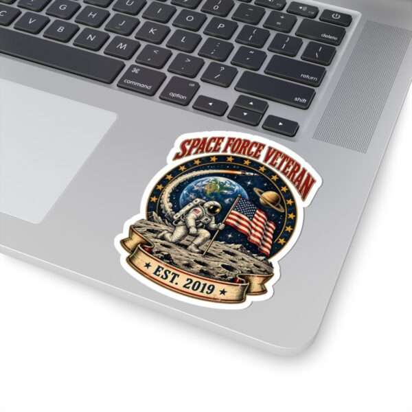 Space Force Veteran Moon Landing Sticker