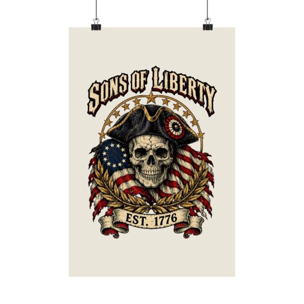 Sons of Liberty Skull Poster