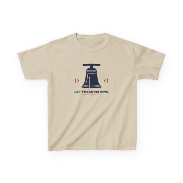 Let Freedom Ring Liberty Bell Youth Tee, Sand