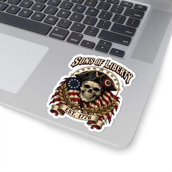 Sons of Liberty Skull Sticker