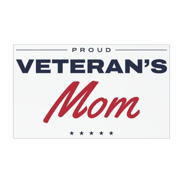 Proud Veteran's Mom Car Magnet