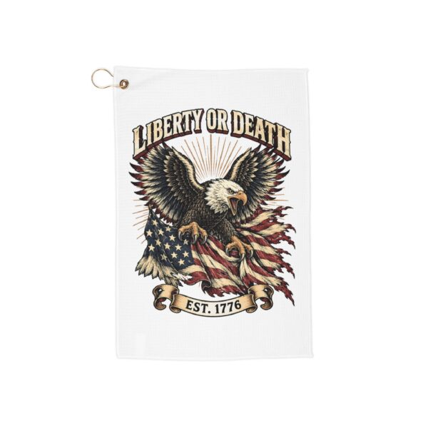 Liberty or Death Eagle Golf Towel