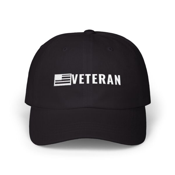Veteran Flag Dad Hat, Black