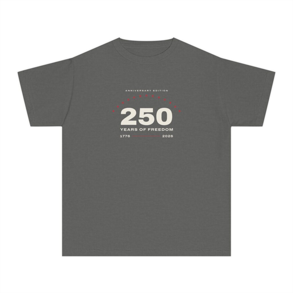 250 Years 1776-2026 Anniversary Edition Youth Garment-Dyed Tee