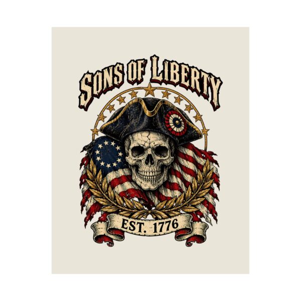 Sons of Liberty Skull Poster