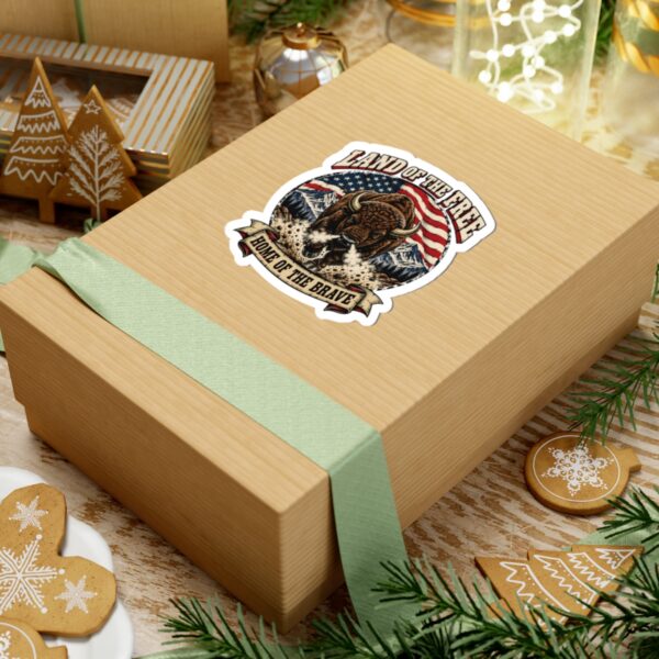 Land of the Free Bison Sticker