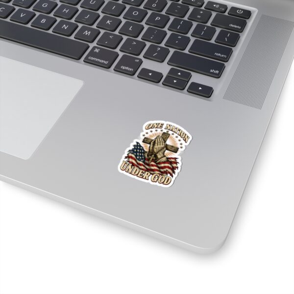 One Nation Under God Praying Hands Sticker