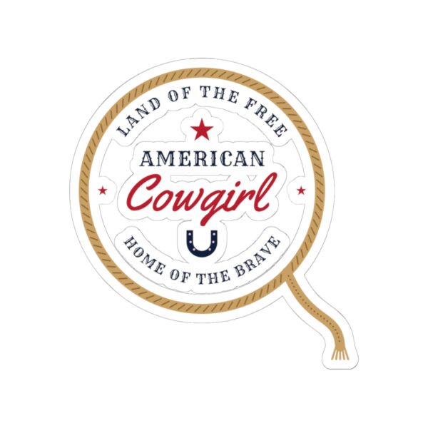 American Cowgirl Western Sticker
