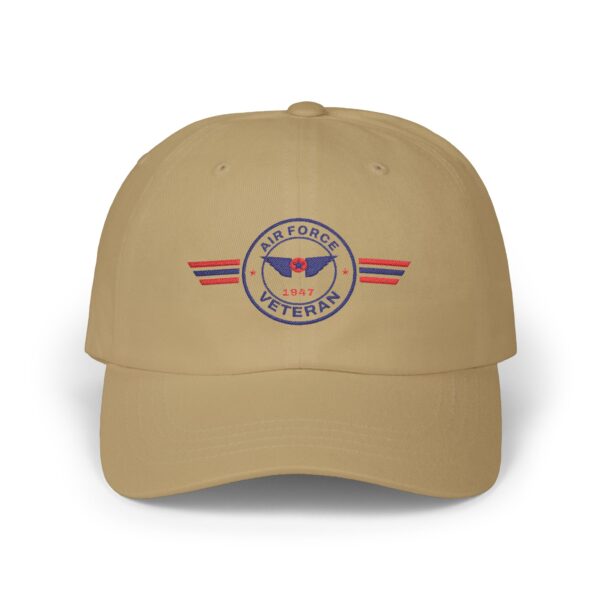 Air Force Veteran Patch Dad Hat, Khaki