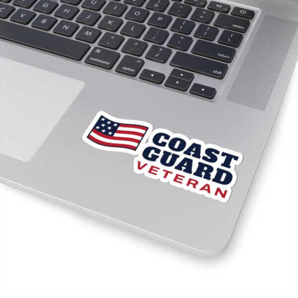 Coast Guard Veteran Flag Sticker