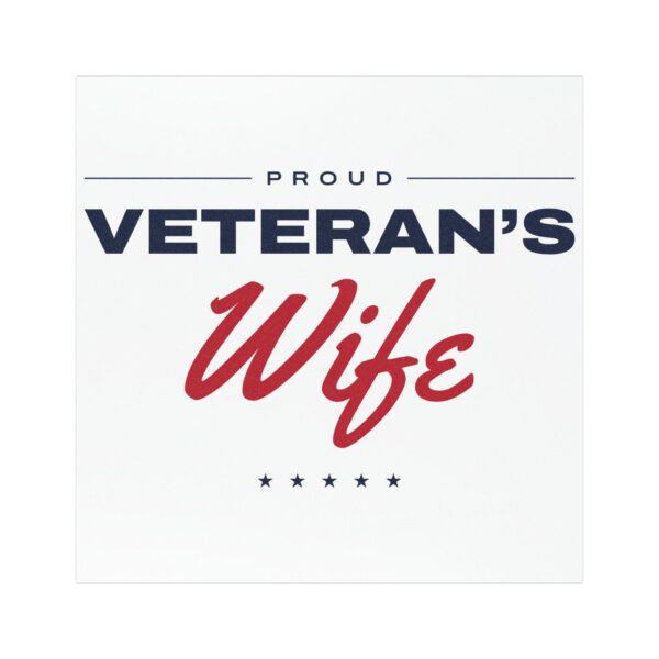 Proud Veteran's Wife Car Magnet