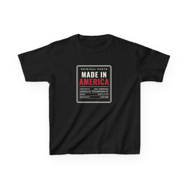 Made in America Youth Tee, Black