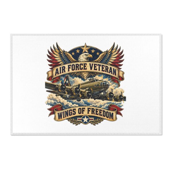 Air Force Veteran Wings of Freedom Area Rug