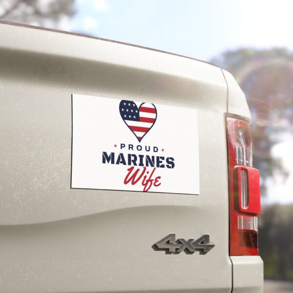 Proud Marines Wife Car Magnet