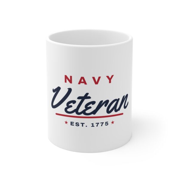 Navy Veteran Script Mug