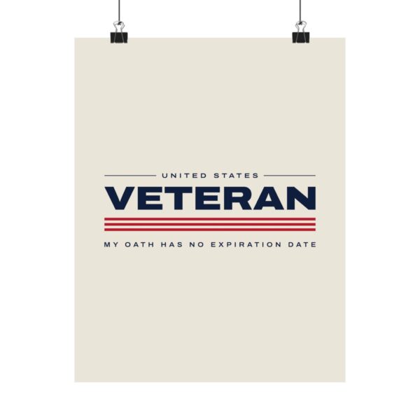 Veteran My Oath Has No Expiration Date Poster