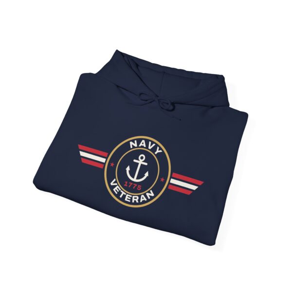 Navy Veteran Patch Hoodie, Navy