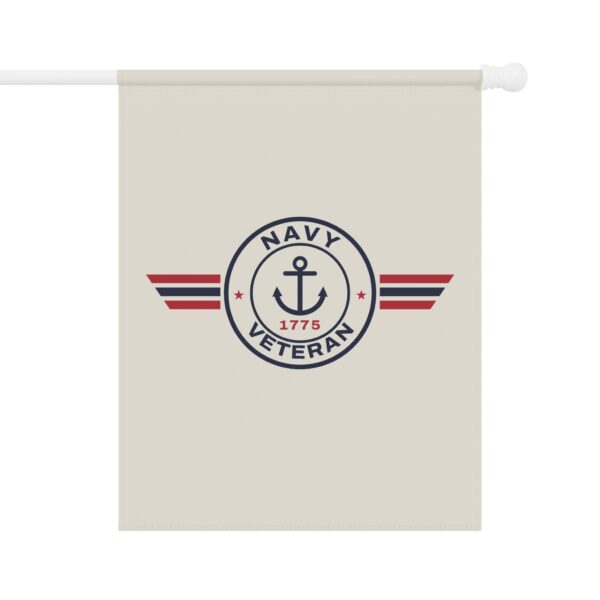 Navy Veteran Patch Garden Flag
