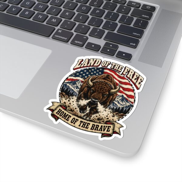 Land of the Free Bison Sticker