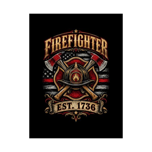 Firefighter Est. 1736 Poster