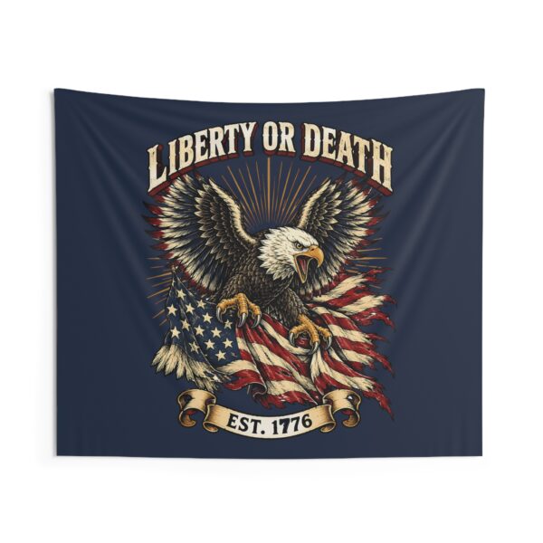 Liberty or Death Eagle Wall Tapestry