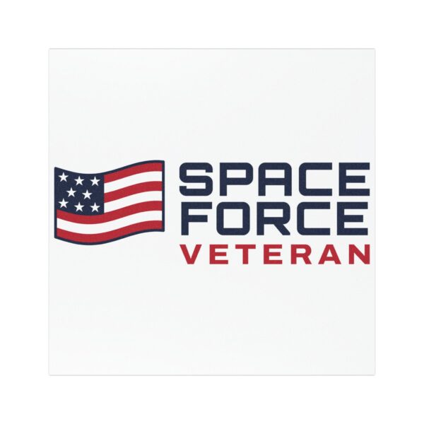 Space Force Veteran Flag Car Magnet