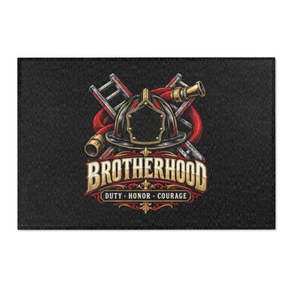 Firefighter Brotherhood Area Rug